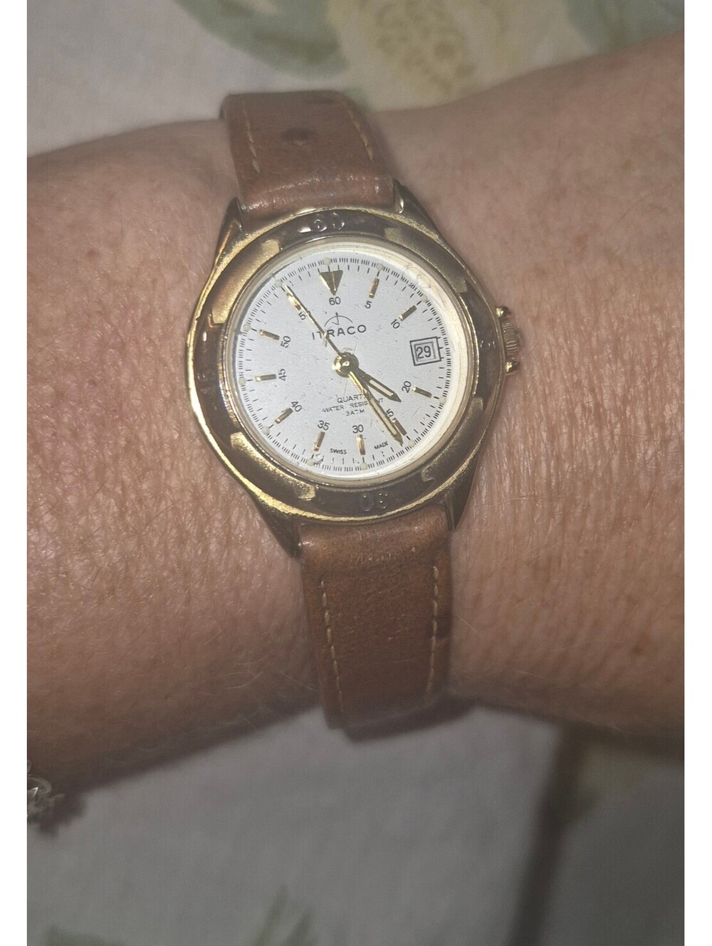 Itraco Swiss Qrtz Date Window, Hadley-Roma Leather Strap